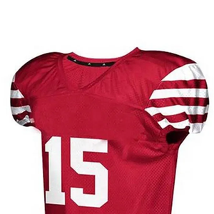 Uniforme de Fútbol Americano de Tallas Grandes, Nuevo Modelo, Conjuntos Estampados, Logotipo Personalizado, Transpirable, 100% Poliéster, Secado Rápido, Superventas - Product Image 4