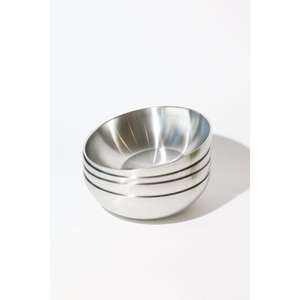 Tazón de servir ecológico clásico pulido de acero inoxidable personalizado, diseño atemporal, gran acabado, fiesta, ocasiones especiales - Product Image 3