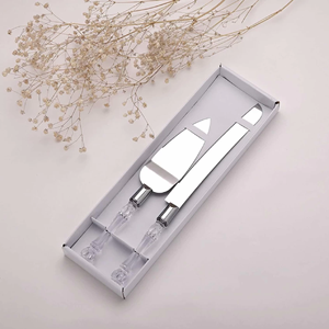 Juego de servir pasteles de oro fabricado en la India, para bodas, cumpleaños y eventos, incluye cuchillo para pasteles y utensilios para hornear - Product Image 6