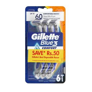For Gillette Blue 3-Shaft <b>Razor</b> <b>Blade</b> 6-Count Cartridges for Optimal Shaving Experience - Product Image 2