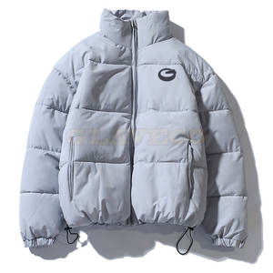 Ropa de moda nueva llegada Stand Collar Front Logo Bubble chaqueta de invierno superventas cálido para hombres impermeable transpirable - Product Image 1