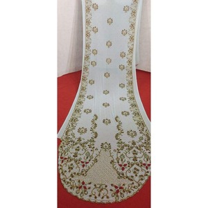 Fourniture en gros de nouveau tissu de soie perlé Somali Dirac pour robes de mariée et vêtements de mariée pour filles - Product Image 2