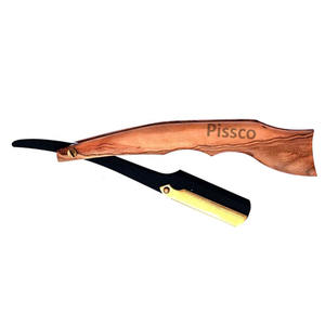 Rasoir de barbier pliant en acier inoxydable, rasoir manuel à lame droite, rasoir de sécurité avec votre propre marque - Product Image 5