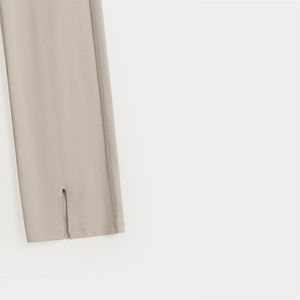 Pantalón Casual de Mujer de Alta Calidad, Corte Regular, Cintura Media, con Bolsillos, Frente Plano de Lona, Largo, OEM ODM - Product Image 5