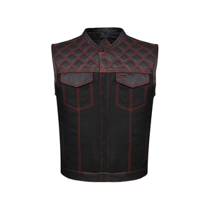 Chaleco de Cuero para Hombre, Invierno, Cortavientos, con Cierre de Botones, Fábrica de Confianza para Compradores Internacionales al por Mayor a los Mejores Precios - Product Image 2