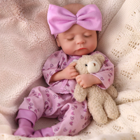 Poupée Reborn en Silicone Réaliste Babeside Noah 12'' Mini Bébé Fille Nouveau-né Modèle Jouet