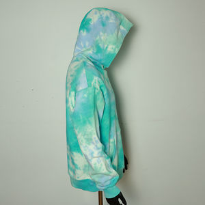 Sweat à capuche vintage surdimensionné HSI OEM 2026, en coton molletonné, en vrac, style boxy, poids lourd, avec des points de croix imprimés - Product Image 3