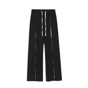 กางเกงแทร็คขาบานทรงบูทคัทสไตล์ฮิปฮอปคุณภาพสูงปี 2025 กางเกงวอร์มทรงขาบานหนาสำหรับผู้ชาย กางเกงผู้ชายแบบฟอก - Product Image 2