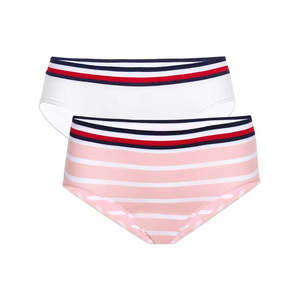 Mutandine Hipster Seamless a Vita Media Tommy Hilfiger per Bambine e Ragazze, Confezione da 2, Bianche - Taglia 8-10 - Product Image 1