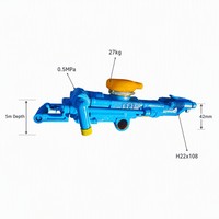 Perforatrice pneumatique YT27, marteau-piqueur portatif, machine de forage de roche à air comprimé pour l'exploitation minière, la pierrierie et le forage de tunnels, 42 mm