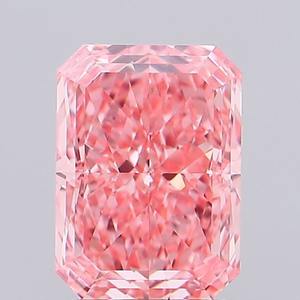 Diamant de laboratoire Radiant 2.53ct Fancy Vivid Pink VVS1 - Product Image 3