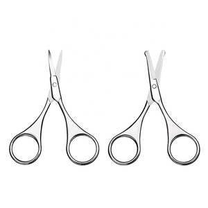 Ciseaux de manucure professionnels avec des sourcils droits à lame incurvée en acier inoxydable et des ciseaux à cuticules pour ongles - Product Image 2