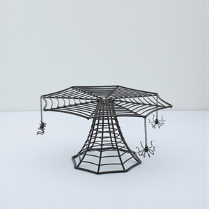 Soporte para Pastel de un Solo Nivel, de Alambre de Hierro con Acabado Antiguo, Ecológico, Apto para Lavavajillas, para Hogar, Bodas, Fiestas de Cumpleaños, Decoración de Mesa - Product Image 6