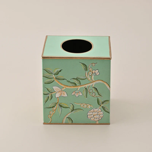 Fabricant fiable, boîte à mouchoirs moderne en métal peinte à la main, élégante et décorative, pour intérieur, bureau, salle de bain, table, accessoire de décoration intérieure - Product Image 1