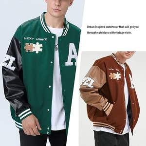 Chaquetas Universitarias para Hombre de Talla Grande, Chaquetas Universitarias Lisas al por Mayor, Chaqueta Universitaria con Logotipo Personalizado, Chaqueta Universitaria Lisa con Letras para Hombre 2022 - Product Image 5