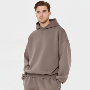 Sudadera con Capucha Unisex de Diseño Nuevo, Estilo Holgado con Hombros Caídos, Tejido French Terry, Absorbe la Humedad, 100% Algodón, Gruesa y de Alta Calidad para Invierno - Product Image 3