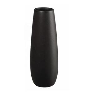 Petit ensemble de 2 vases noirs pièces décoratives élégantes pour fleurs bougies pinceaux de maquillage bijoux et bureau à domicile utilisation de table - Product Image 6
