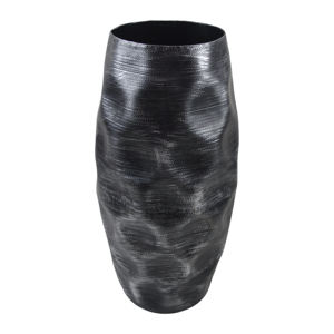 Florero de Metal decorativo para el hogar más vendido, diseño enorme brillante Negro con función de mesa de estilo costero, precio razonable - Product Image 1