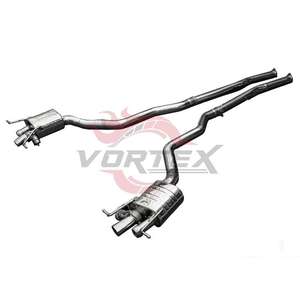 Système d'échappement Catback avec tuyaux de réglage Valvetronic en acier inoxydable poli OEM Vortex Factory pour Bentley GT - Product Image 2