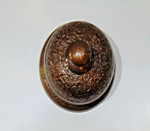 Campana de escritorio adornada con diseño de flores antiguas de latón náutico, artículo de campana de escritorio de llamada de hotel de oficina con precio al por mayor - Product Image 3
