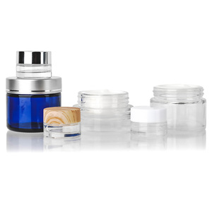 Oferta Especial: Tarro de Vidrio Azul Claro de 20g, 30g, 50g y 100g para Crema Facial y Bálsamo Limpiador <span class=keywords><strong>Desmaquillante</strong></span> - Product Image 2