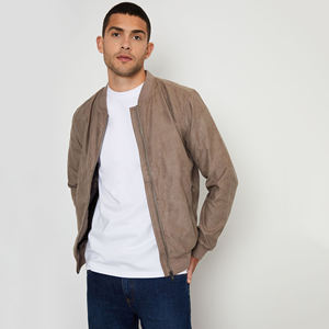 New Arrival Latest Design <b>Men</b> Wholesale Breathable Bomber <b>Jackets</b> Zipper <b>Slim</b> <b>Fit</b> Male Designer OEM Casual Bomber <b>Jackets</b> - Product Image 1