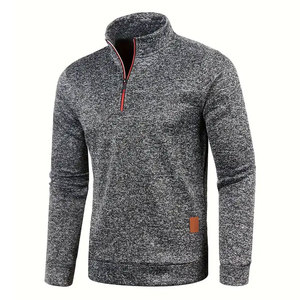 Top Qualité Usine Collection Hommes Demi Zip Sweats En Prix De Gros Personnalisables Hommes Demi Zip Sweatshirts À Vendre - Product Image 3