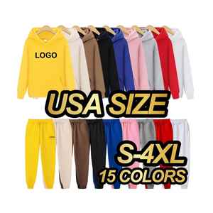 Survêtements d'entraînement personnalisés avec broderie de jogging pour hommes coupe ajustée 100% coton sweat cargo ensemble sweats à capuche et sweat-shirts à capuche pour hommes - Product Image 3