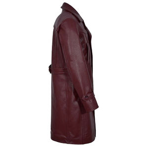 Service OEM Manteau long en cuir pour homme de haute qualité, lourd, best-seller, matière de qualité supérieure, vente en gros, dernier design, respirant, séchage rapide - Product Image 2