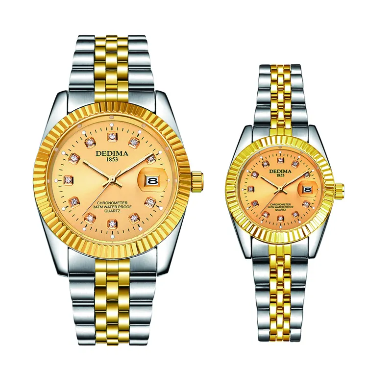 2023 OEM ODM Automatic Wristwatch gold watch with calendar luxury Watch for men reloj hombre