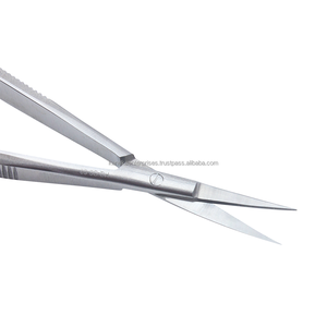 Professional Stainless Steel Eyelash <b>Extension</b> Spring Scissors Pointed Tip Custom Logo Beauty Grooming Tool - Product Image 3