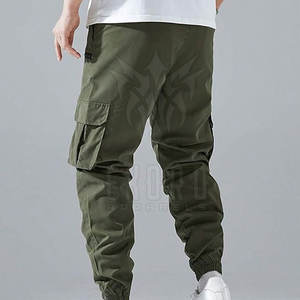 Fashionable <b>Men's</b> <b>Cargo</b> <b>Trousers</b> Slim Fit Comfortable Canvas Casual Eco-Friendly Breathable <b>Lightweight</b> Customizable - Product Image 4