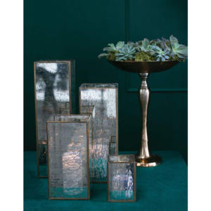 Soporte de luz de té Rectangular de cristal de mercurio de estilo nórdico, tarros de velas, formas variadas, tamaños hechos a mano, diseño personalizado para - Product Image 5