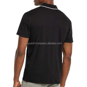 Camisas Polo para Hombre al por Mayor, Manga Corta de Verano, Bordado Personalizado de Alta Calidad, Color Sólido, Media Cremallera, 100% Algodón Jersey - Product Image 2