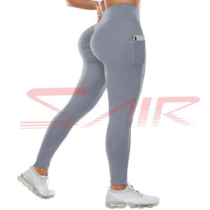 2024 Customized Plus Size Women's Scrunch <b>Legging</b> <b>Hot</b> Sale Fashionable New Design Casual Breathable Knitted Waist Fitness - Product Image 1