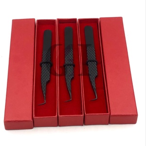 Pinzas para Extensión de Pestañas de Plasma Negras de 90 Grados GETUP BROSONS IMPEX de la Mejor Calidad, Acero Inoxidable, Punta Serrada de 10 mm, Antiestáticas - Product Image 5