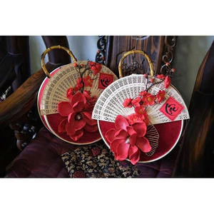 Cesta de Bambú Tejida a Mano de Primera Calidad, 30 cm de Diámetro, Embalaje de Regalo Ecológico, Almacenamiento y Decoración del Hogar - Product Image 2