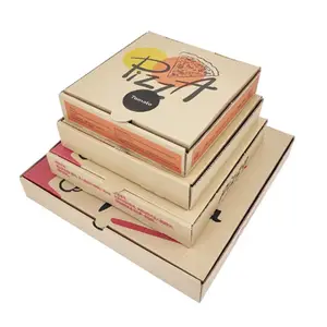 Caixa de pizza quadrada personalizada com logotipo, caixa de flauta e caixa de flauta de alta qualidade com design agradável