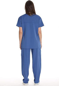 ชุดสูทสครับสำหรับผู้หญิงชุดเครื่องแบบพยาบาลชุดเครื่องแบบแพทย์คอวี + กางเกงวิ่ง2กระเป๋าทันสมัย - Product Image 2