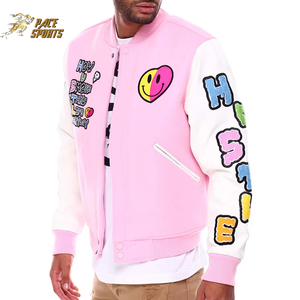 Veste universitaire en laine chenille de qualité supérieure, vente en gros de vestes de baseball personnalisées de haute qualité pour hommes - Product Image 3