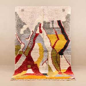 Usine conception personnalisée polyester persan noué marocain shaggy tapis laine marocain shaggy tapis pour la décoration - Product Image 3