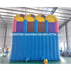 Tobogán Inflable Comercial de PVC de Gran Tamaño, Parque de Animales Inflable, Castillo Inflable de Dibujos Animados para Exteriores, Combo de Doble Carril - Product Image 5