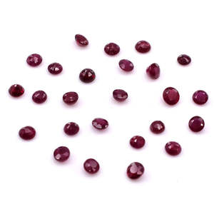 Rubis naturels de Birmanie non traités, calibrés, 3 mm, ronds, facettés, taille marquise, pierres précieuses en vrac, couleur rouge, pour accessoires de bijouterie - Product Image 1