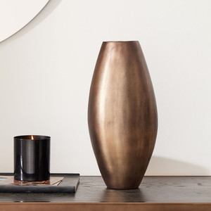 Maceta dorada, jarrón dorado contemporáneo para el hogar y la decoración de la boda, jarrón de Metal para decoración de Axiom Home Accents - Product Image 2