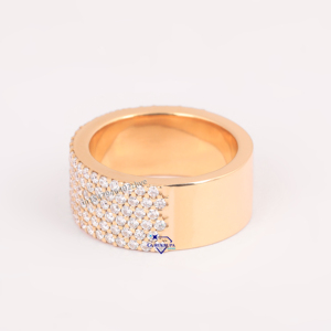 Glamorous Customized 925 Sterling <b>Silver</b> Wedding Band Iced out Diamond <b>Ring</b> with round Lab Grown Hip Hop Jewelry Fine <b>Rings</b> - Product Image 2