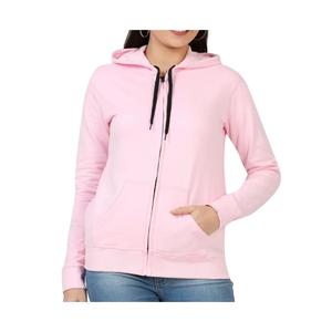 Sweat-shirt à capuche élégant pour femme, décontracté, à manches longues, avec poche kangourou, tissu doux, ODM, confortable pour un usage quotidien - Product Image 2