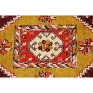 Alfombra Turca Vintage de 5.4x9.3 pies, Alfombra Grande, Alfombra de Lana Roja - Product Image 5