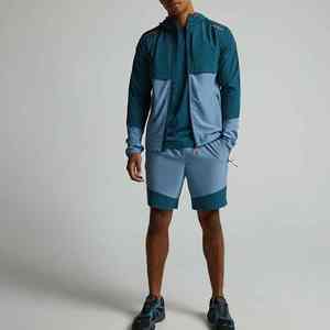 Chaqueta cortavientos de poliéster para hombre, ligera, transpirable, personalizada, con Capucha ajustable para deportes al aire libre - Product Image 1