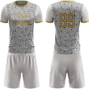 Uniforme de fútbol ajustable de alta calidad para hombre, camiseta ligera transpirable antiarrugas, ropa de fútbol totalmente personalizable - Product Image 1