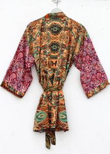 Veste Kimono en Soie Cardigan Veste Vintage Kimono Bohème - Product Image 5